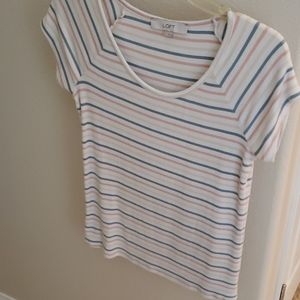 Soft short sleeved ribbed tee